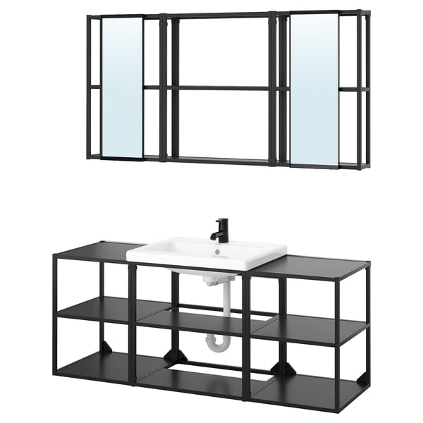 ENHET Bathroom, anthracite, 24x18x24 "