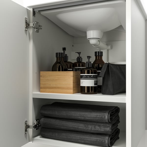 ENHET Bathroom vanity with 1 door, white, 18x18 3/4x24 "