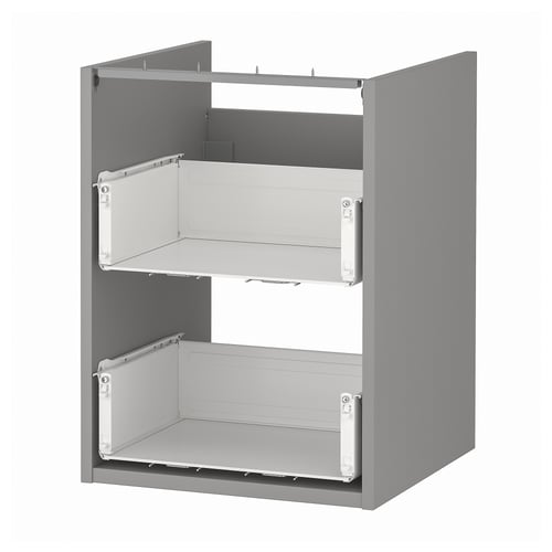 ENHET Bathroom vanity with 2 drawers - gray 18x18x24 "