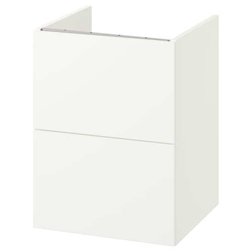 ENHET Bathroom vanity with drawers, white, 18x18 5/8x24 "
