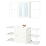 ENHET Bathroom, white/white frame, 24 "