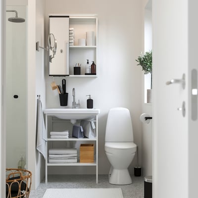 ENHET Bathroom, white, 24 "