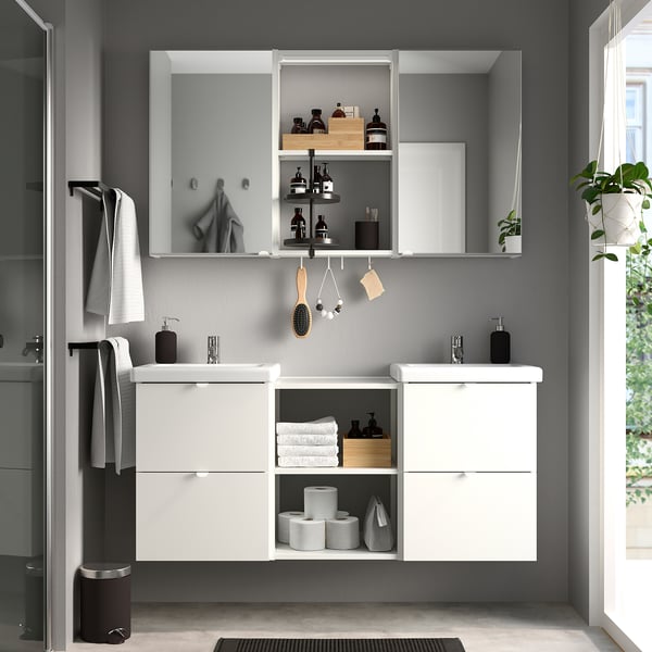 ENHET Bathroom, white, 18 "