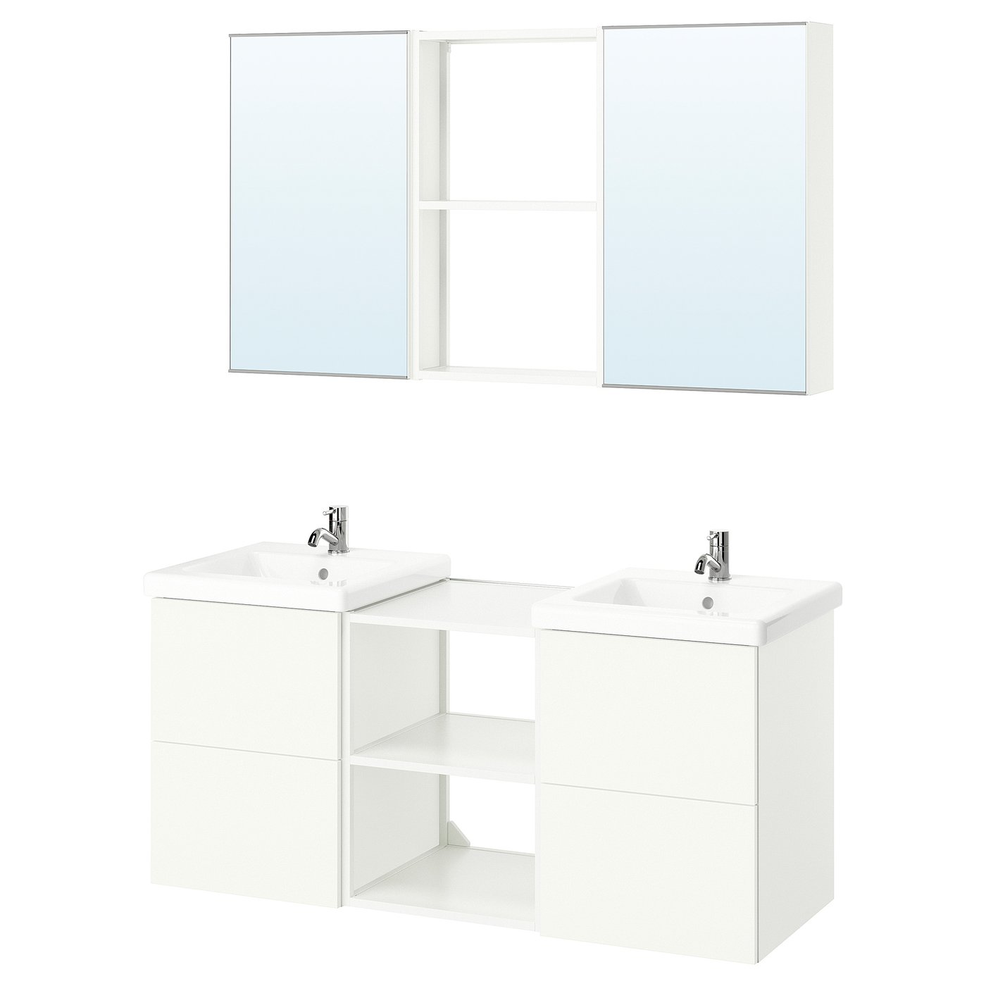 ENHET bathroom, white, 18x18x24