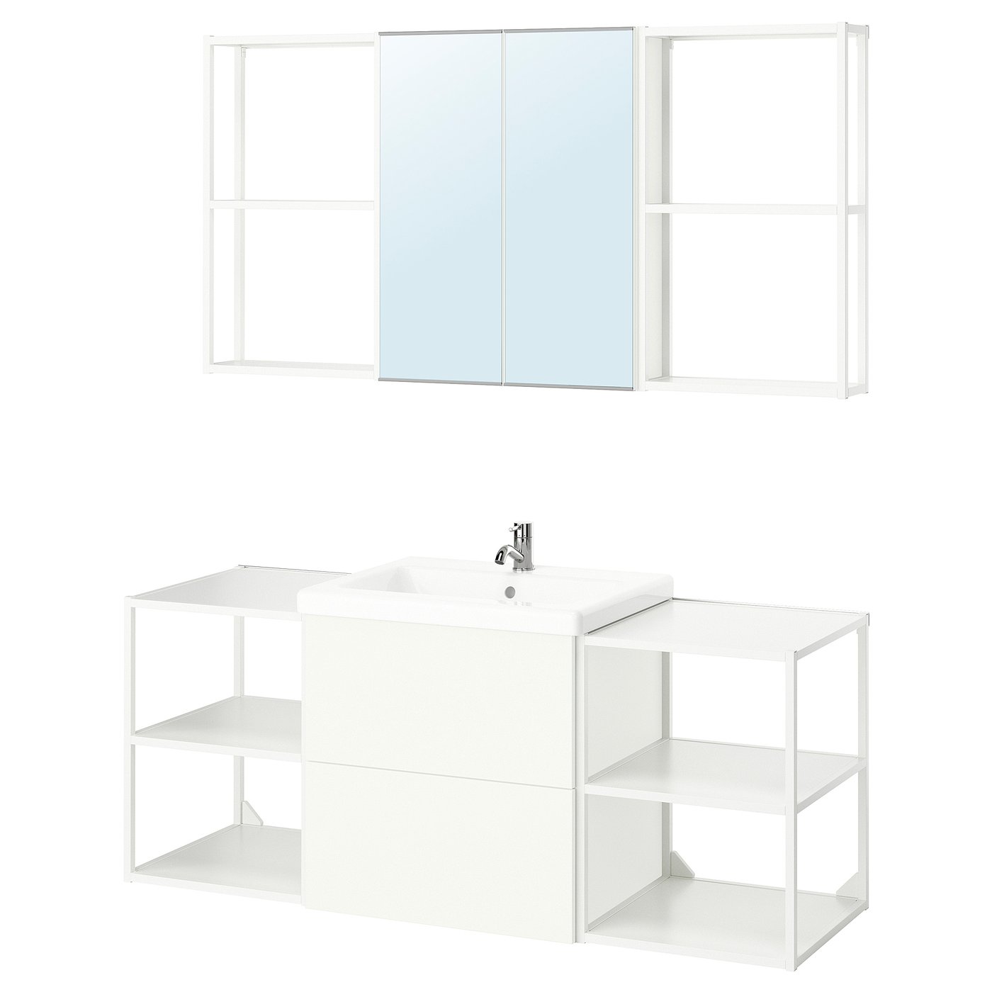 ENHET bathroom, white, 24x18x24
