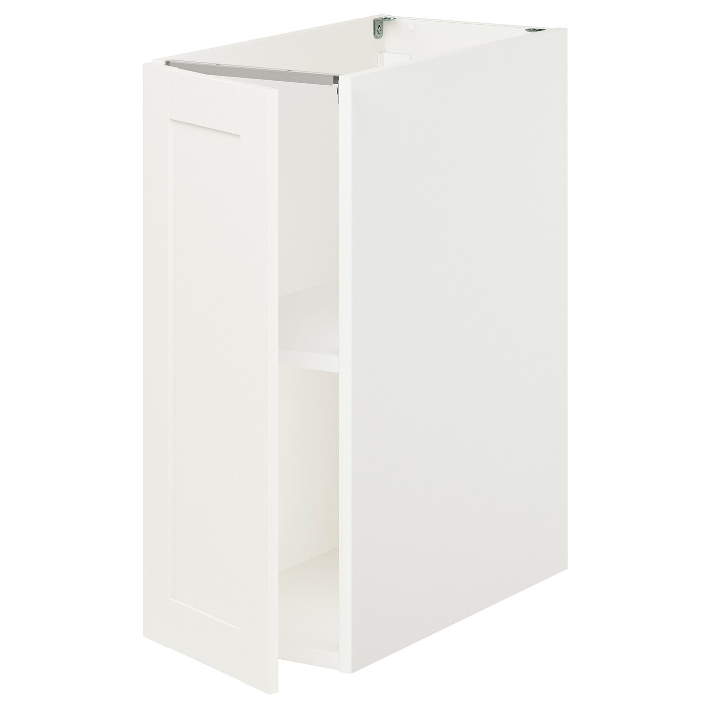 Bc W Shlf/Door, White/White Frame