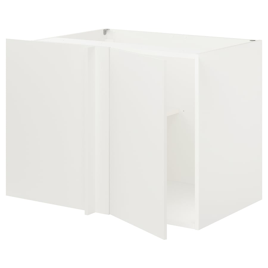 ENHET corner base with shelf/door, white IKEA