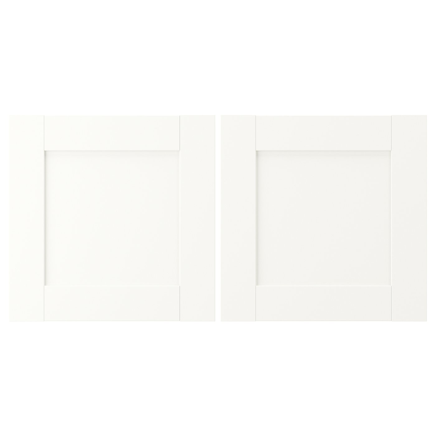 ENHET door, white frame, 15x15