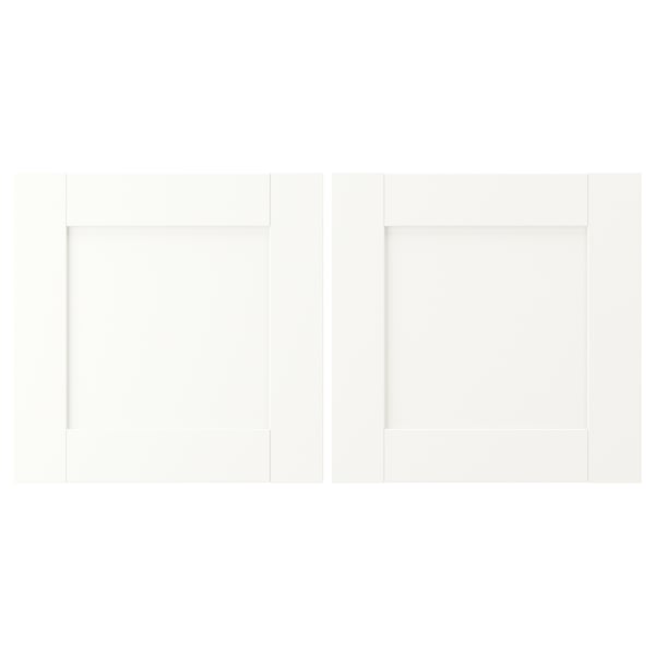 ENHET Door, white frame, 15x15 "