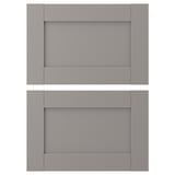 ENHET Drawer front, gray frame, 18x12 "