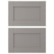 ENHET Drawer front, gray frame, 18x12 "
