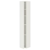 ENHET High cabinet with doors, white, 12x12 5/8x72 "