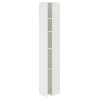 ENHET High cabinet with doors, white, 12x12 5/8x72 "