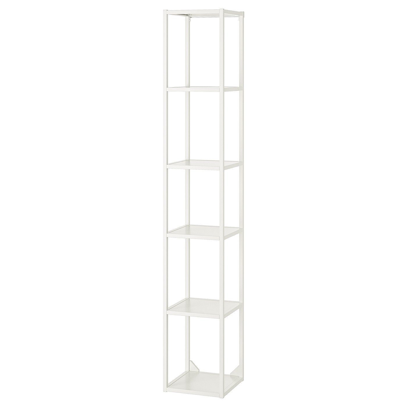 ENHET high fr w shelves, white, 12x12x72