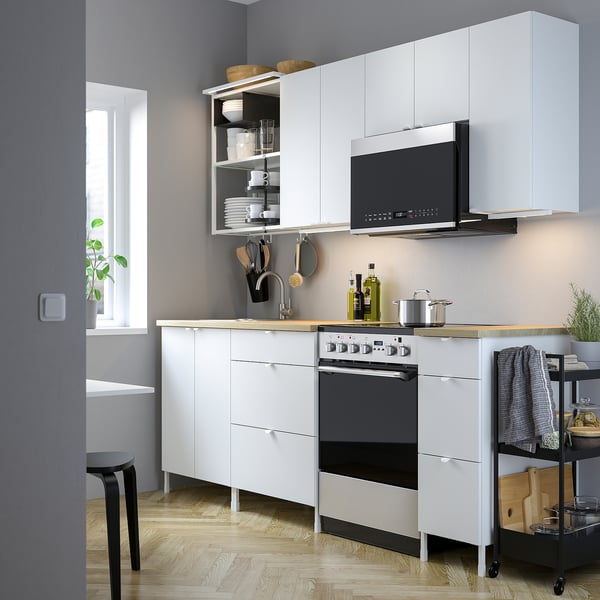 ENHET Kitchen, white, 85x25 5/8x84 1/2 "