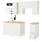 ENHET Kitchen, white, 85x25 5/8x84 1/2 "