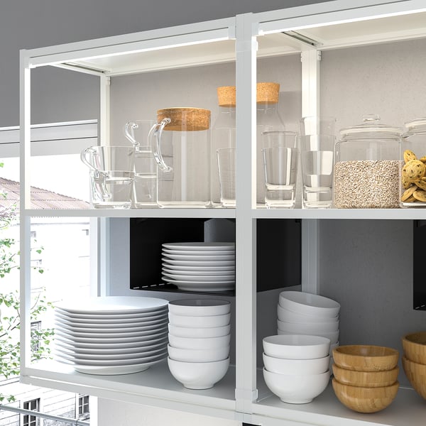 ENHET Kitchen, white, 85x25 5/8x84 1/2 "
