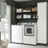 ENHET Laundry, anthracite/white, 78x24 3/4x84 1/2 "