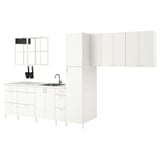 ENHET Laundry, white, 156x25 5/8x84 1/2 "