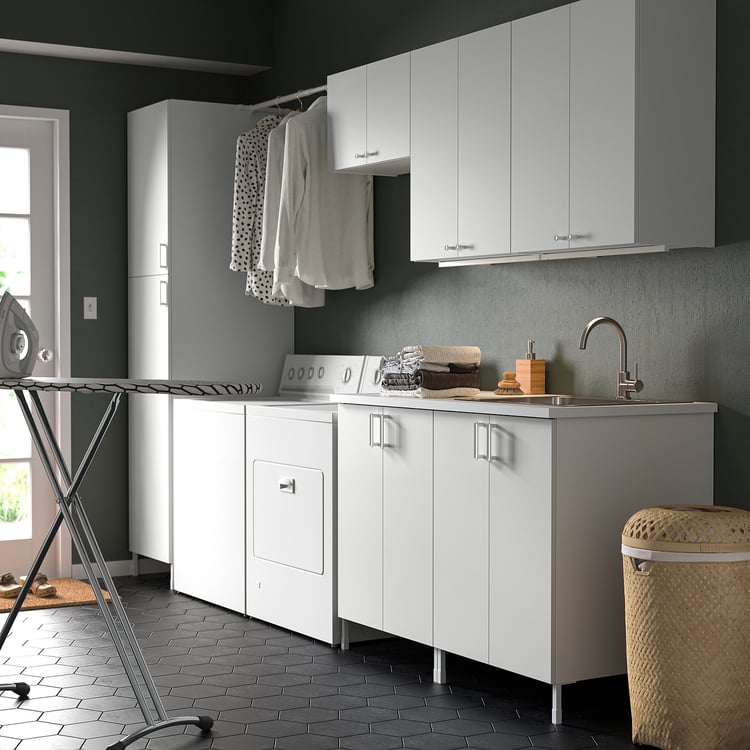 ENHET laundry, white, 1211/2x255/8x841/2" IKEA