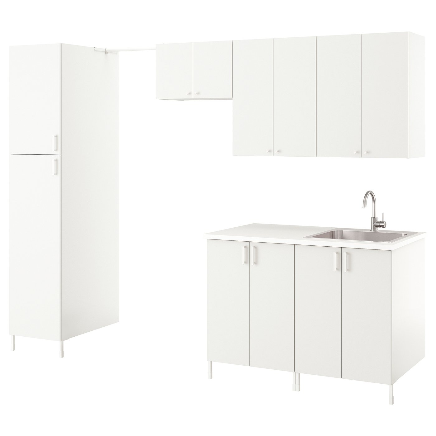 ENHET laundry, white, 1211/2x255/8x841/2" IKEA