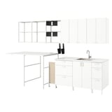 ENHET Laundry, white, 132 1/2x34x84 1/2 "