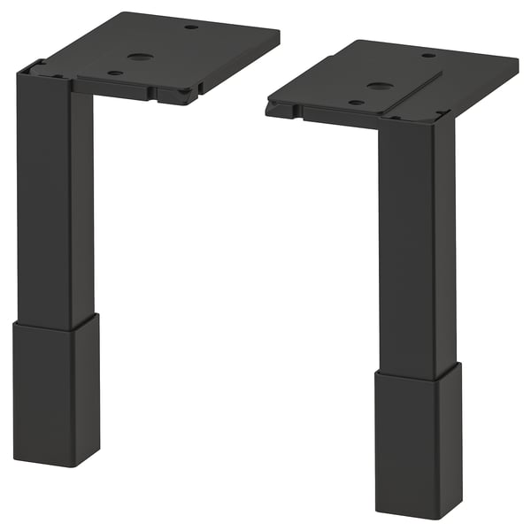 ENHET Legs f cabinet, anthracite, 4 1/2 "