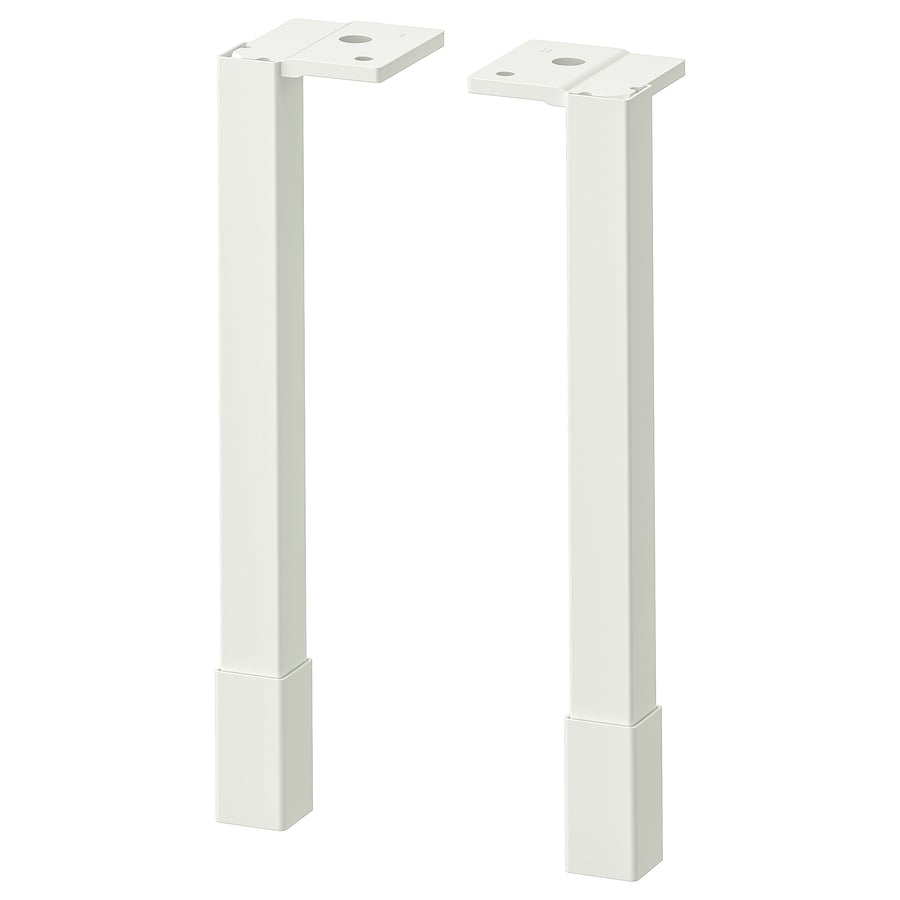 ENHET legs f cabinet, white, 8" - IKEA