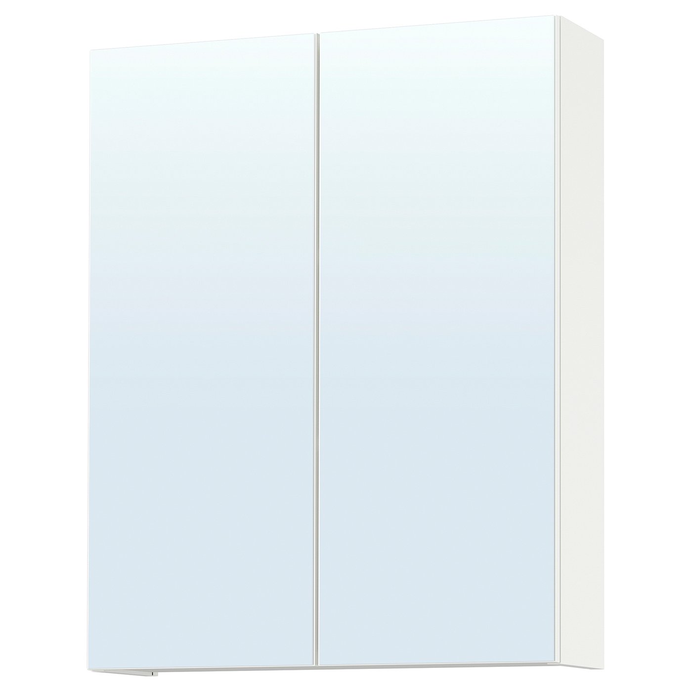 ENHET mirror cabinet with doors, white, 24x65/8x30