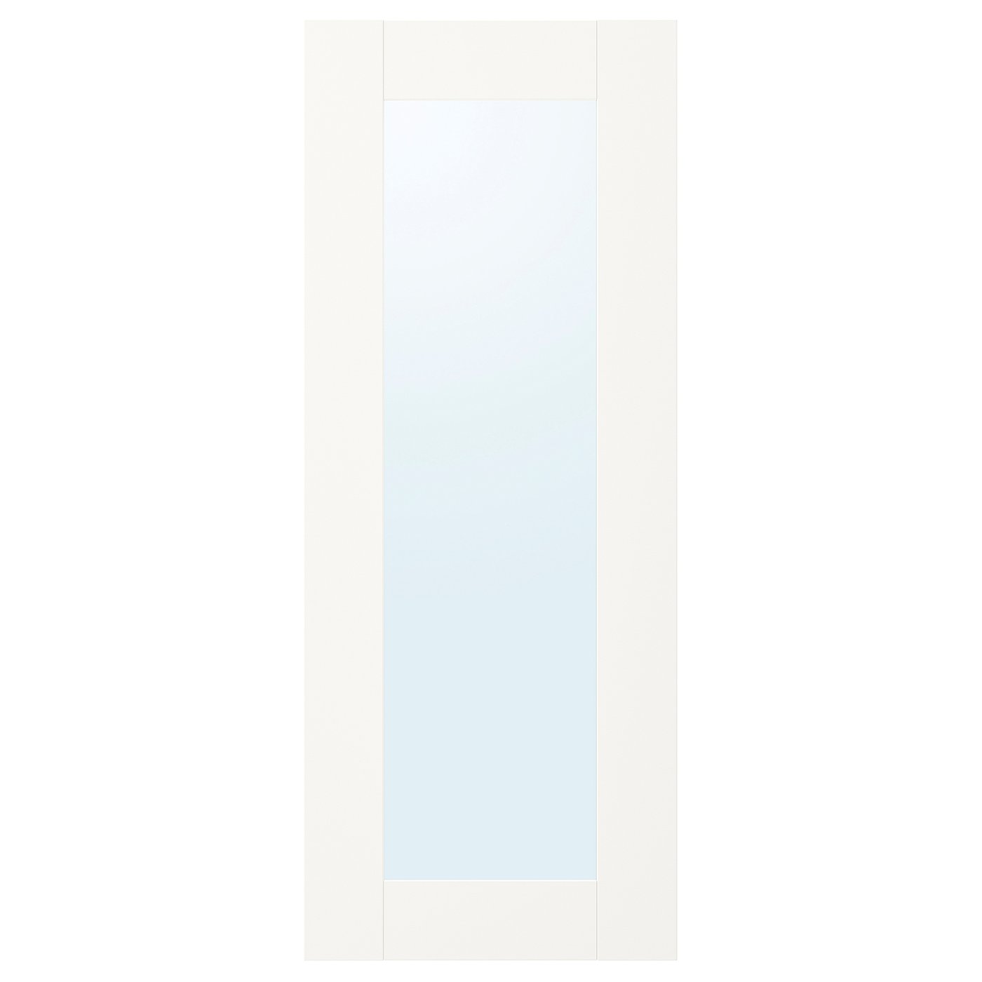ENHET mirror door, white frame, 12x30" IKEA