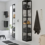 ENHET Storage combination, anthracite/white frame, 48x12 3/4x72 "