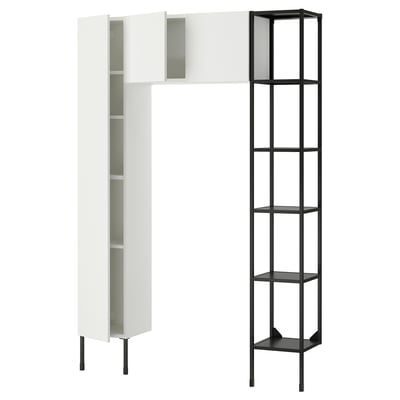 ENHET Storage combination, anthracite/white, 54x12 3/4x80 "