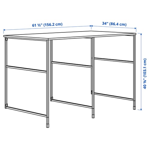 Illustration with measurements for the product: ENHET.