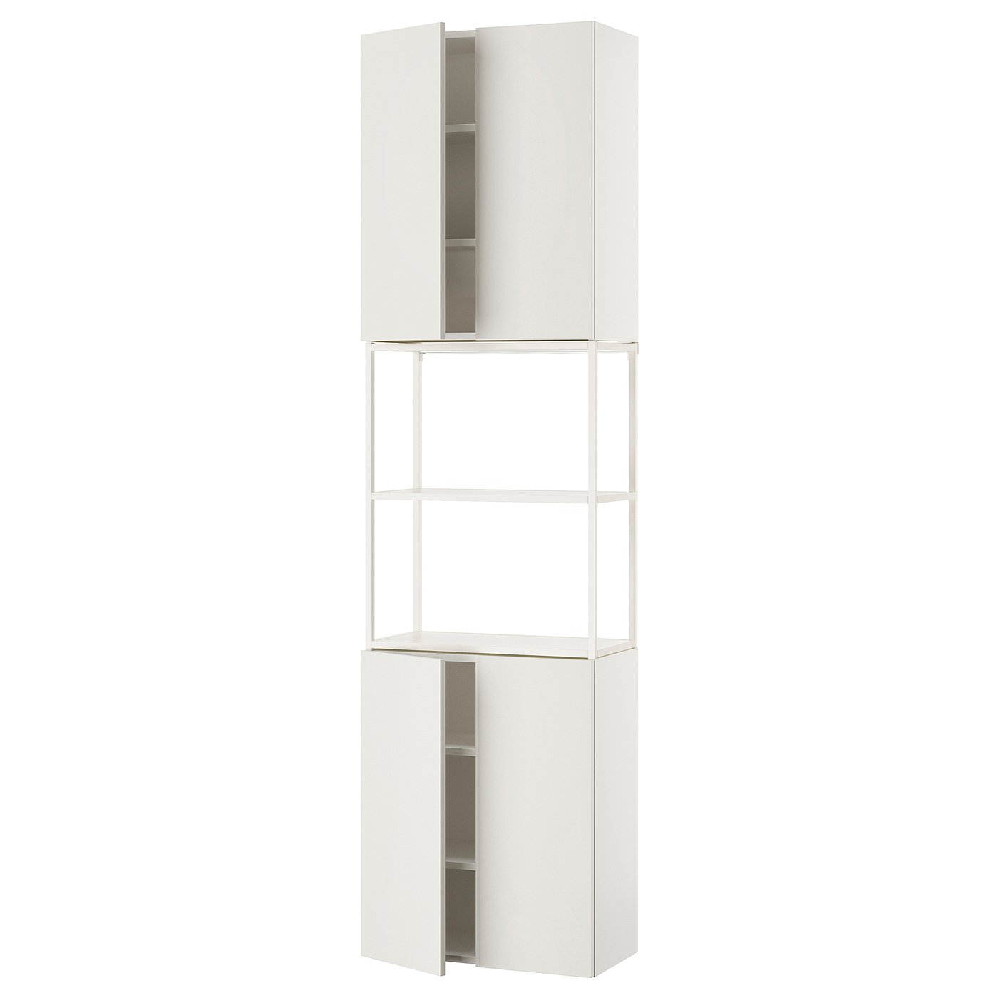 ENHET storage combination, white, 24x123/4x90
