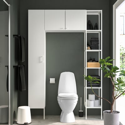 ENHET Storage combination, white, 54x12 3/4x80 "