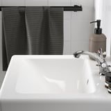 ENHET / TVÄLLEN Bathroom vanity with sink & faucet, white/white frame, 19 5/8x19 1/8x26 "