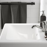 ENHET / TVÄLLEN Bathroom vanity with sink & faucet, white, 19 5/8x19 1/8x26 "