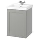 ENHET / TVÄLLEN Wash-stnd w door/wash-basin, gray/gray frame, 19 5/8x19 1/8x26 "