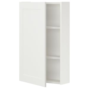 ENHET Wall cabinet/1 door, white/white frame, 18x63/4x30" - IKEA