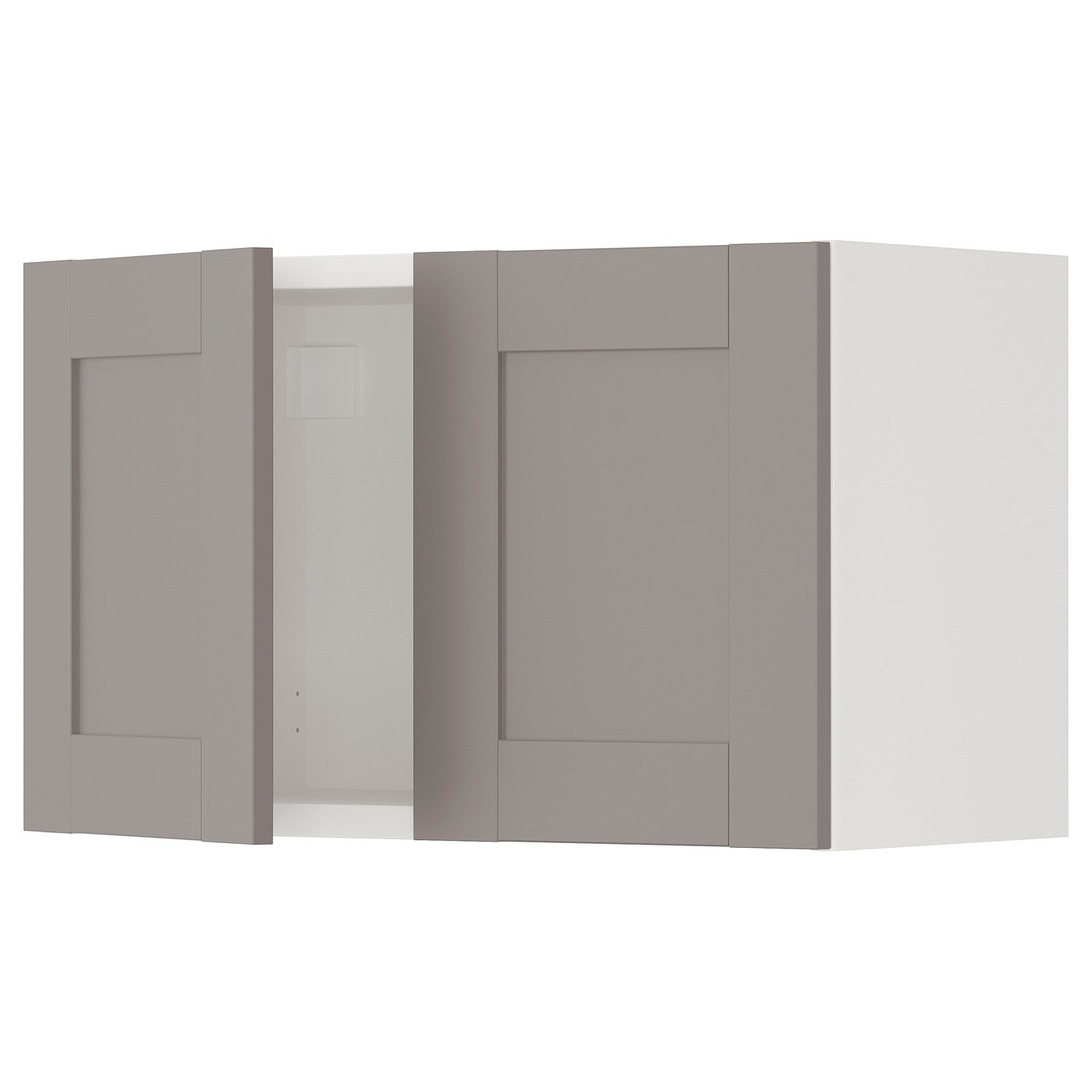 ENHET wall with doors, white/gray frame, 24x123/4x15" IKEA