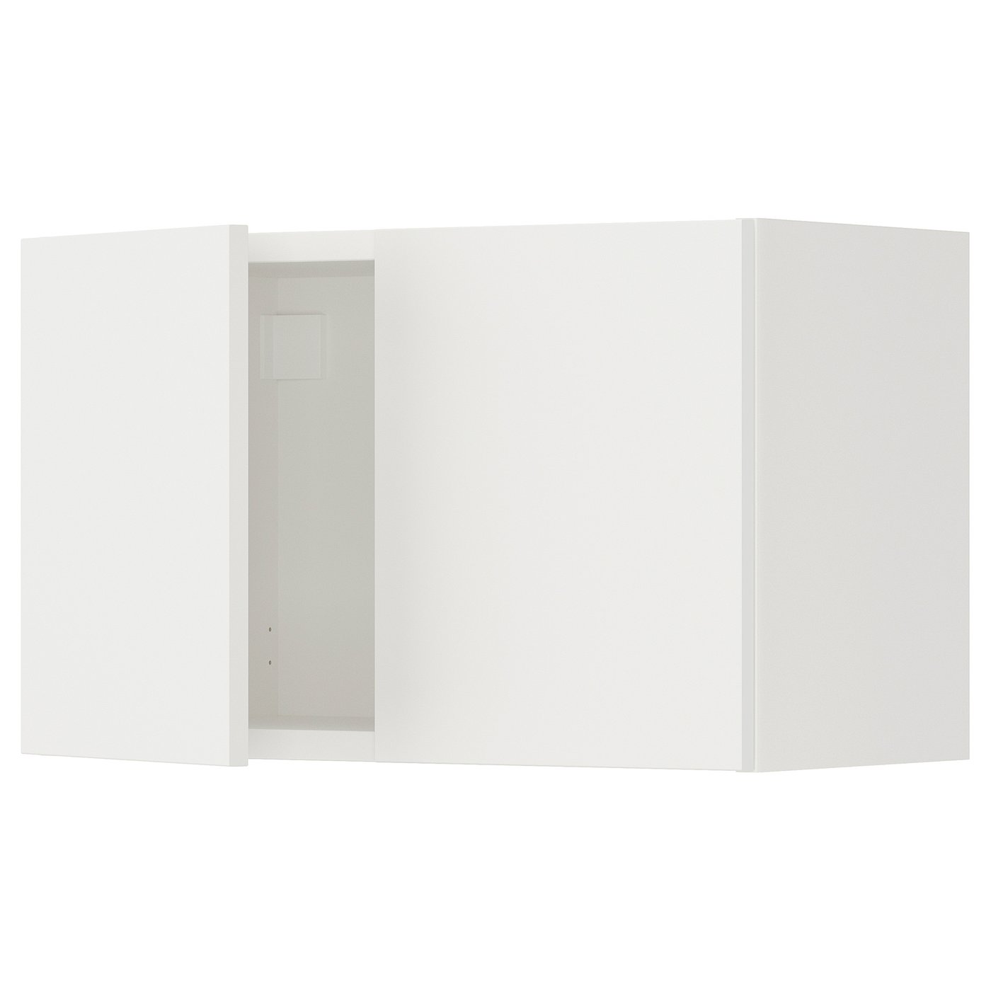 Wall Cabinet With Doors, White