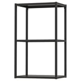 ENHET Wall fr w shelves, anthracite, 18x12x30 "