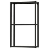 ENHET Wall fr w shelves, anthracite, 18x6x30 "