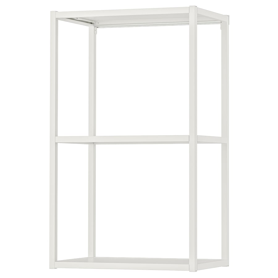 ENHET wall fr w shelves, white, 18x12x30" IKEA