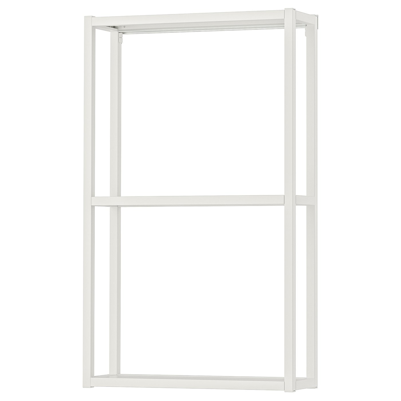 Wall Fr W Shelves, White