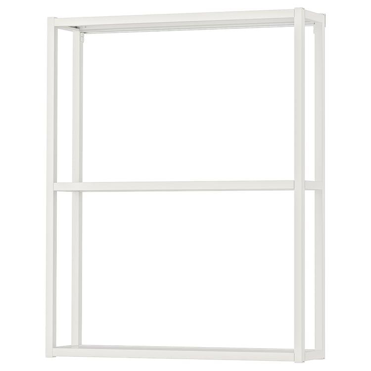 IKEA ENHET shallow white wall frame with shelves