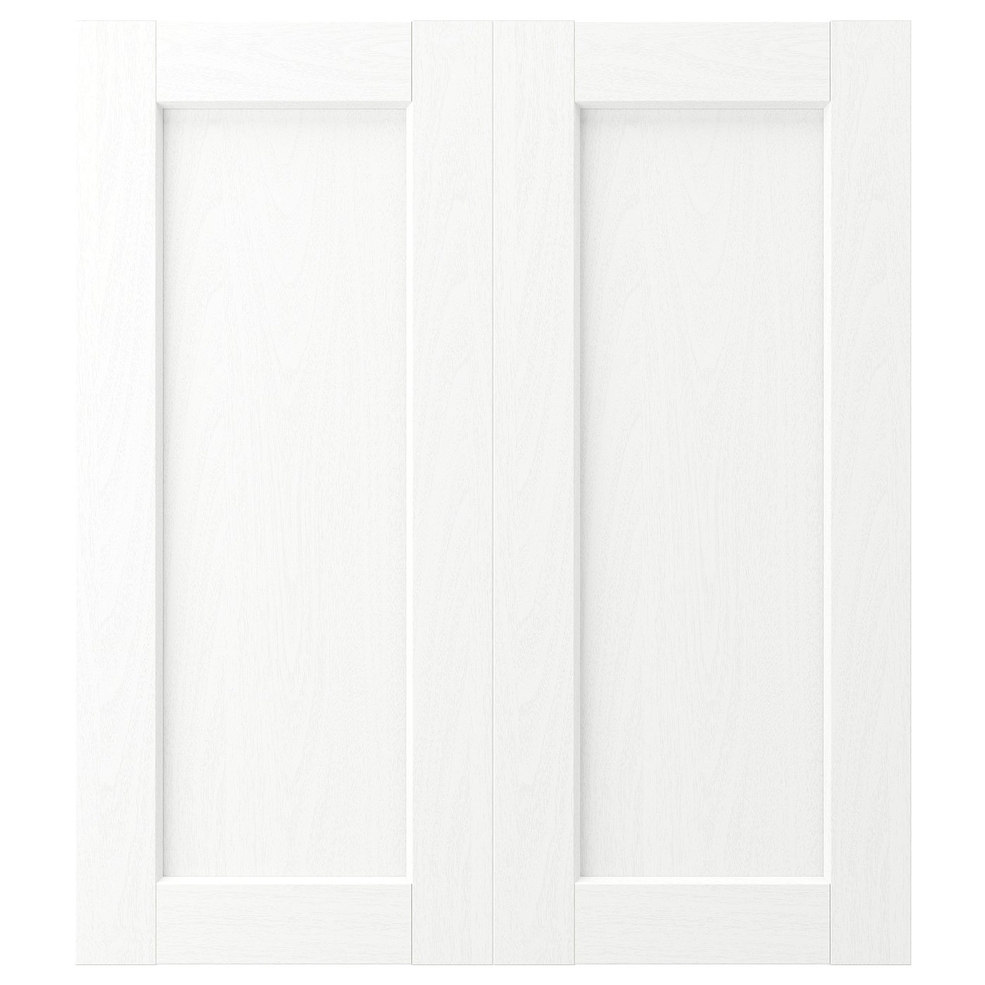 ENKÖPING 2-p door/corner base cabinet set, white wood effect