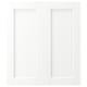 ENKÖPING 2-p door/corner base cabinet set, white wood effect, 13x30 "