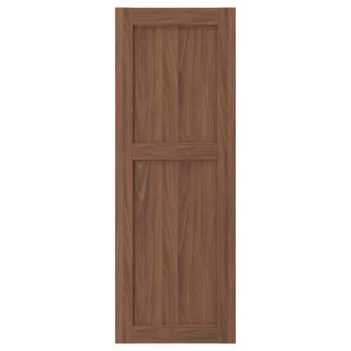 Brown walnut ENKÖPING door, framed, wood-like texture.