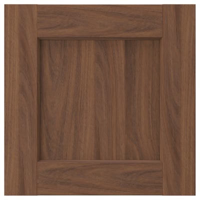 ENKÖPING Door, brown walnut effect, 15x15 "
